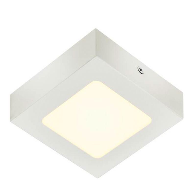 Universal LED Wand- und Deckenleuchte SENSER eckig weiß neutralweisses Licht für Flur, Treppen, Keller, Küche SLV 1004703